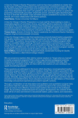 A Case for Change in Teacher Preparation