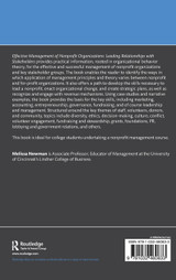 Effective Management of Nonprofit Organizations