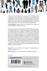 A Guide to Leadership and Management in Higher Education