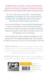 Rowan Williams in Conversation Rowan Williams in Conversation
