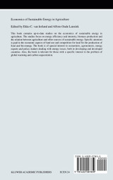 Economics of Sustainable Energy in Agriculture Economics of Sustainable Energy in Agriculture