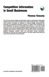Competitive Information in Small Businesses Competitive Information in Small Businesses