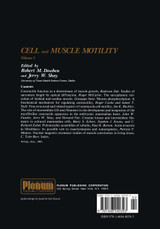 Cell and Muscle Motility