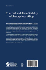 Thermal and Time Stability of Amorphous Alloys Thermal and Time Stability of Amorphous Alloys