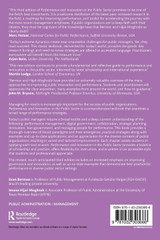 Performance and Innovation in the Public Sector