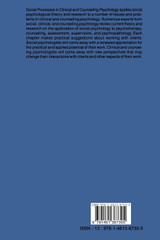 Social Processes in Clinical and Counseling Psychology