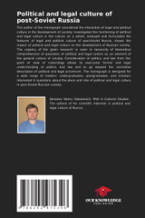Political and legal culture of post-Soviet Russia