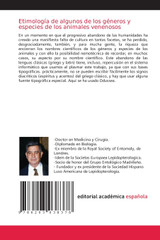 Etimología de algunos de los géneros y especies de los animales venenosos Etimología de algunos de los géneros y especies de los animales venenosos
