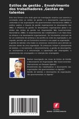 Estilos de gestão , Envolvimento dos trabalhadores ,Gestão de talentos Estilos de gestão , Envolvimento dos trabalhadores ,Gestão de talentos