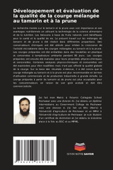 Développement et évaluation de la qualité de la courge mélangée au tamarin et à la prune