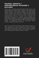 Emulsja, tekstura i mikrostruktura mortadeli z kurczaka