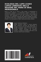 ECOLOGIA DEL LUPO (CANIS LUPUS LINNAEUS) NELLA REGIONE DEL MARE DI ARAL MERIDIONALE