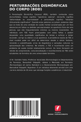 PERTURBAÇÕES DISMÓRFICAS DO CORPO (BDD)