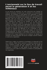 L'ancienneté sur le lieu de travail parmi la génération X et les milléniaux