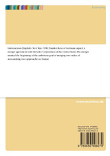 The DaimlerChrysler Merger - An Analysis of the Cultural Problems