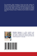 Uzbek translation of Korean fairy-tales Uzbek translation of Korean fairy-tales