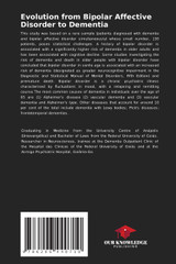 Evolution from Bipolar Affective Disorder to Dementia