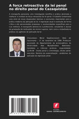 A força retroactiva da lei penal no direito penal do Cazaquistão