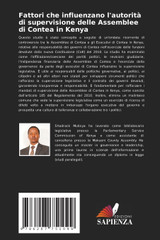 Fattori che influenzano l'autorità di supervisione delle Assemblee di Contea in Kenya