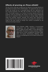 Effects of pruning on Pinus elliottii