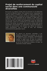 Projet de renforcement du capital social dans une communauté diversifiée