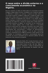 O nexo entre a dívida externa e o crescimento económico na Nigéria.
