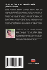 Post et Core en dentisterie pédiatrique