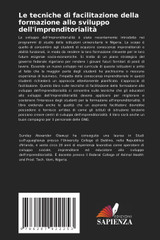 Le tecniche di facilitazione della formazione allo sviluppo dell'imprenditorialità