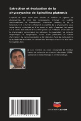 Extraction et évaluation de la phycocyanine de Spirullina platensis