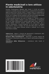 Piante medicinali e loro utilizzo in odontoiatria Piante medicinali e loro utilizzo in odontoiatria