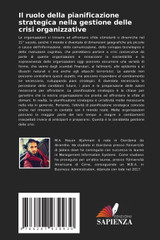 Il ruolo della pianificazione strategica nella gestione delle crisi organizzative Il ruolo della pianificazione strategica nella gestione delle crisi organizzative