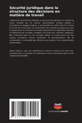 Sécurité juridique dans la structure des décisions en matière de travail