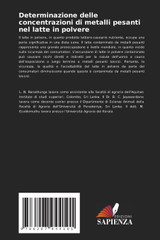 Determinazione delle concentrazioni di metalli pesanti nel latte in polvere