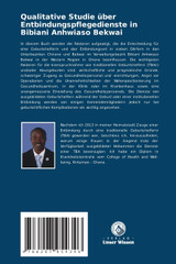 Qualitative Studie über Entbindungspflegedienste in Bibiani Anhwiaso Bekwai