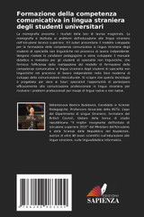 Formazione della competenza comunicativa in lingua straniera degli studenti universitari