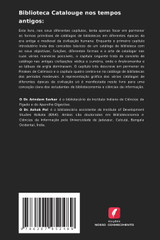 Biblioteca Catalouge nos tempos antigos