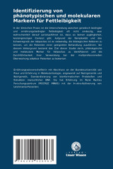 Identifizierung von phänotypischen und molekularen Markern für Fettleibigkeit