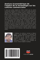 Analyse économétrique de l'impact de la technologie sur les cultures commerciales