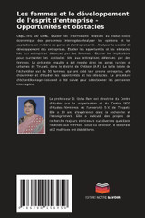 Les femmes et le développement de l'esprit d'entreprise - Opportunités et obstacles Les femmes et le développement de l'esprit d'entreprise - Opportunités et obstacles