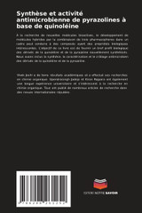 Synthèse et activité antimicrobienne de pyrazolines à base de quinoléine Synthèse et activité antimicrobienne de pyrazolines à base de quinoléine