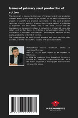 Issues of primary seed production of cotton