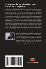 Étude sur la localisation des services d'urgence