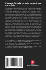 Percepções da terapia de prótese completa