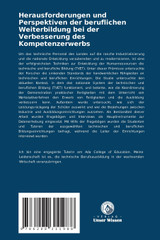 Herausforderungen und Perspektiven der beruflichen Weiterbildung bei der Verbesserung des Kompetenzerwerbs