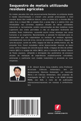 Sequestro de metais utilizando resíduos agrícolas