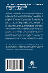 Die lokale Wirkung von Calcitonin und Alendronat auf Knochendefekte