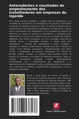 Antecedentes e resultados do empenhamento dos trabalhadores em empresas do Uganda