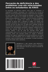 Perceção da deficiência e dos problemas com ela relacionados entre os estudantes da KNUS