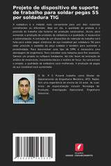 Projeto de dispositivo de suporte de trabalho para soldar pegas SS por soldadura TIG