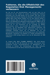 Faktoren, die die Effektivität des Reputation Risk Managements verbessern